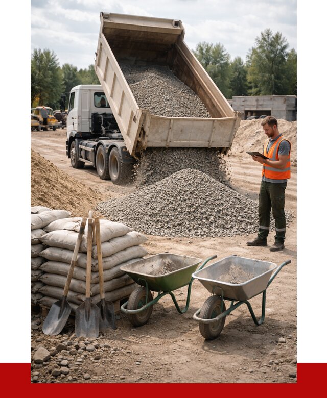 Доставка нерудных материалов в Салехарде от 1284 руб. | ПРОНЕРУДСлх