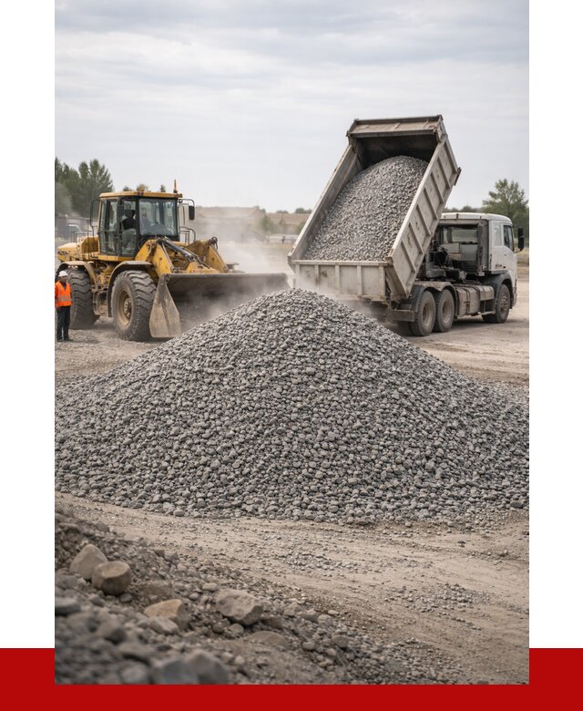 Купить щебень с доставкой в Салехарде от 2676 руб. | ПРОНЕРУДСлх