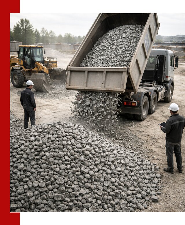 Доставка гранитного щебня фракции 20-40 в Салехарде