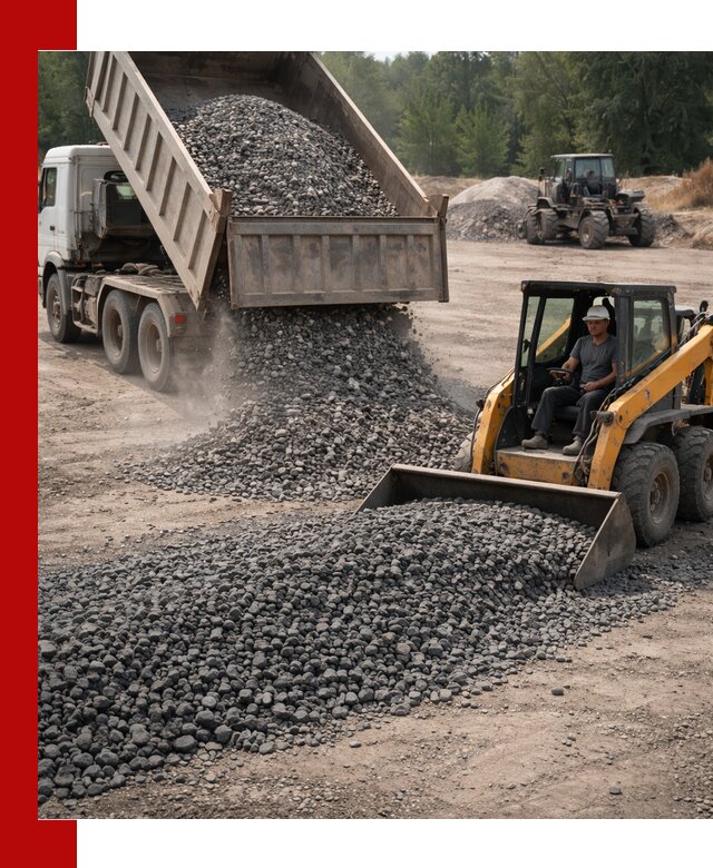 Гранитный щебень фракция 40-70 с доставкой в Салехарде