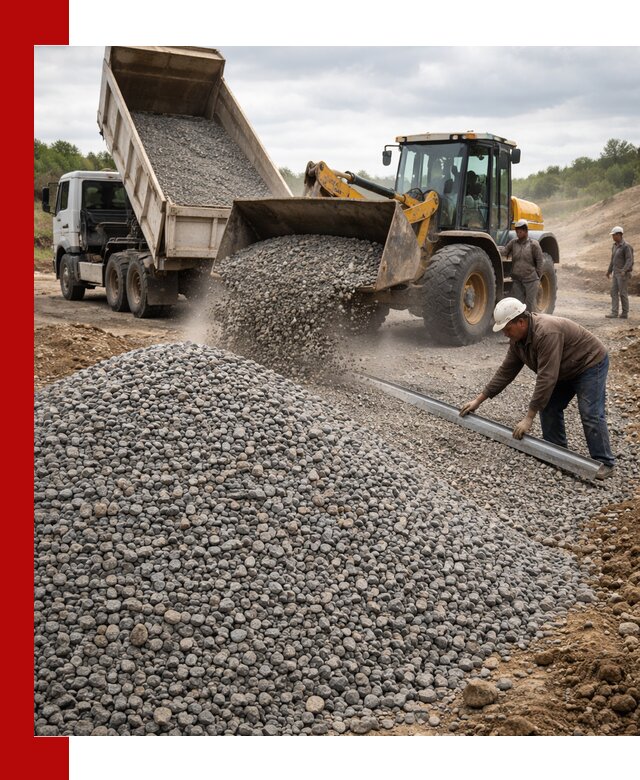 Гравийный щебень фракция 5-20 с доставкой в Салехарде