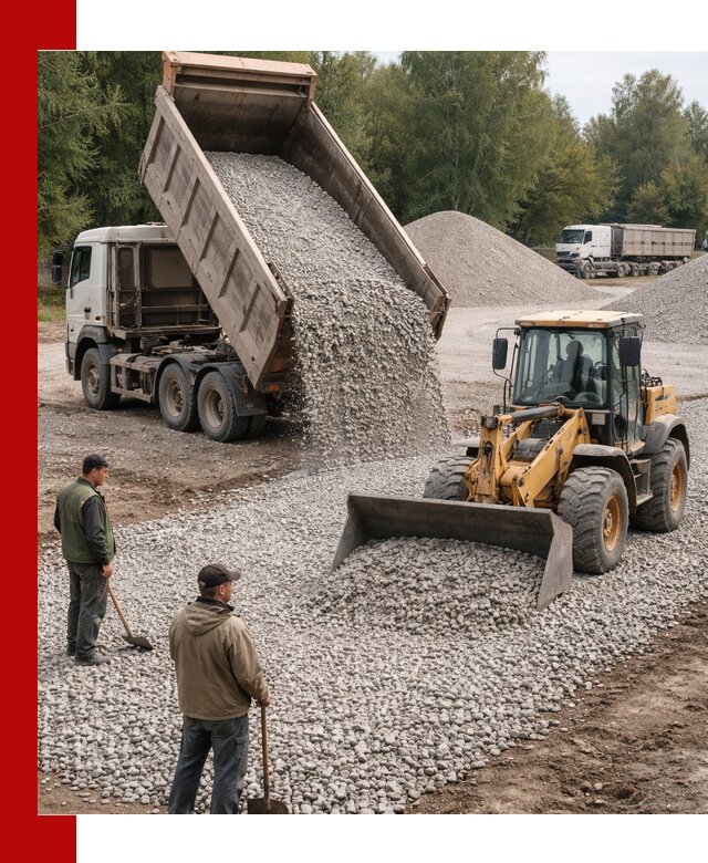 Купить гравийный щебень фракция 20-40 в Салехарде с доставкой