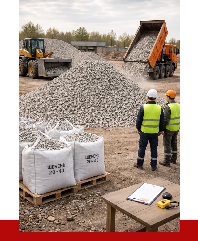 Известняковый щебень 20-40 в Салехарде от 2248 р. ПРОНЕРУДСлх