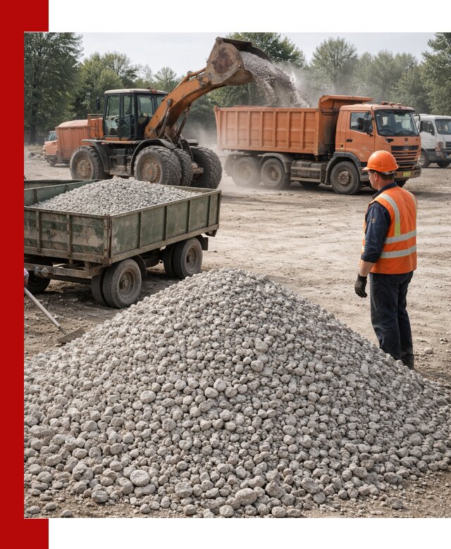 Доставка известнякового щебня фракция 20–40 в Салехарде