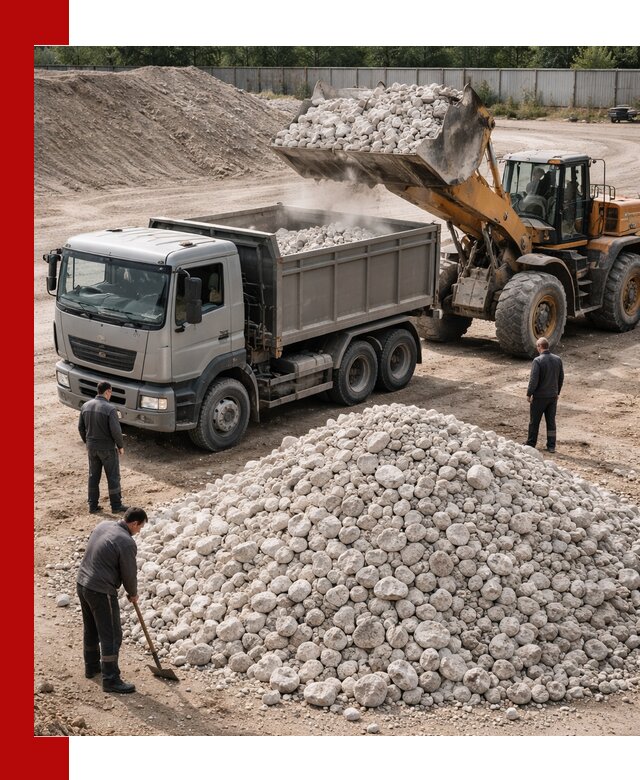 Известняковый щебень фракция 70–150 с доставкой в Салехарде