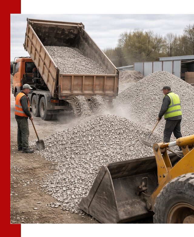 Доломитовый щебень фракции 5-20 с доставкой в Салехарде