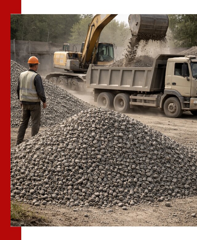 Шлаковый щебень фракция 5-20 с доставкой в Салехарде