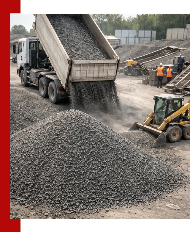 Вторичный щебень фракция 0–5 с доставкой в Салехарде