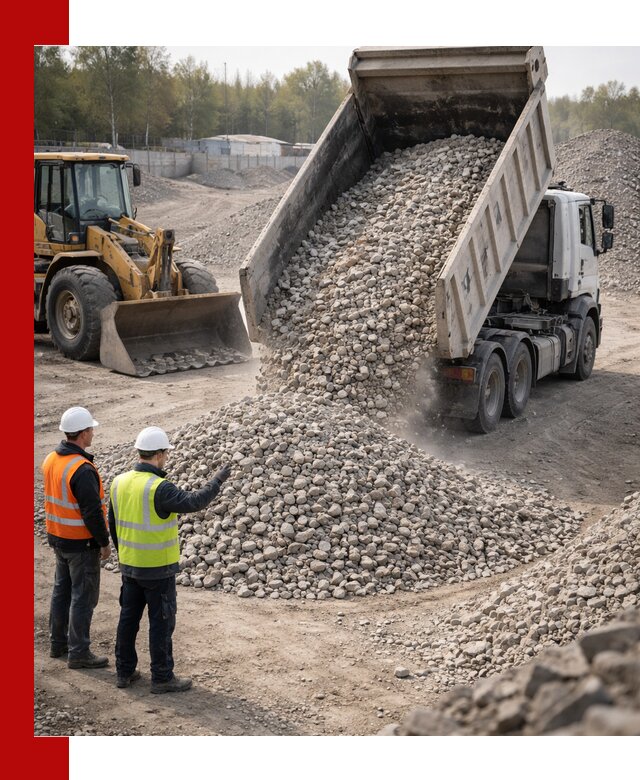 Вторичный щебень фракция 40–70 доставка в Салехарде