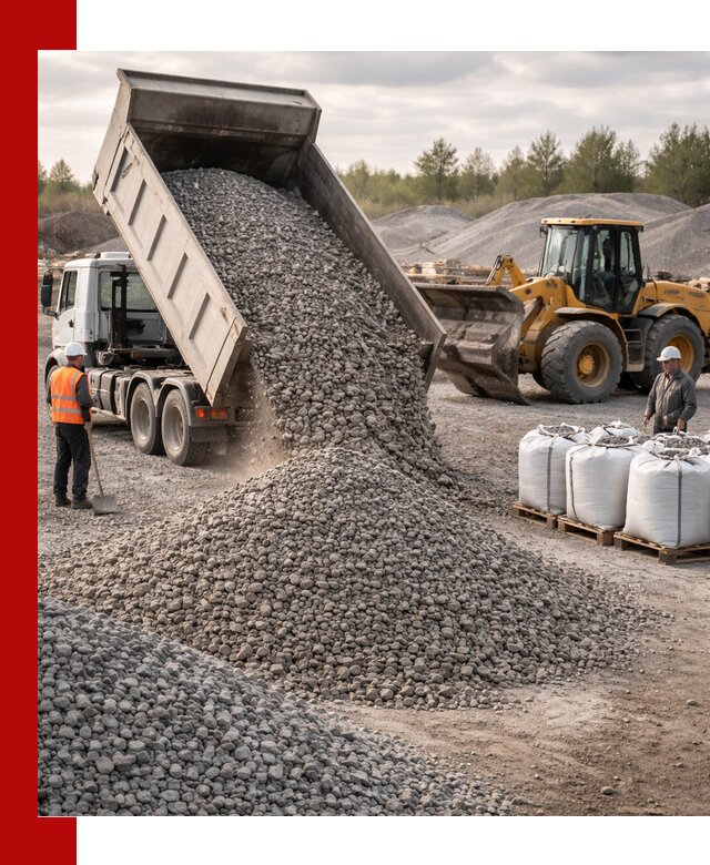 Бетонный щебень фракция 5–20 с доставкой в Салехарде