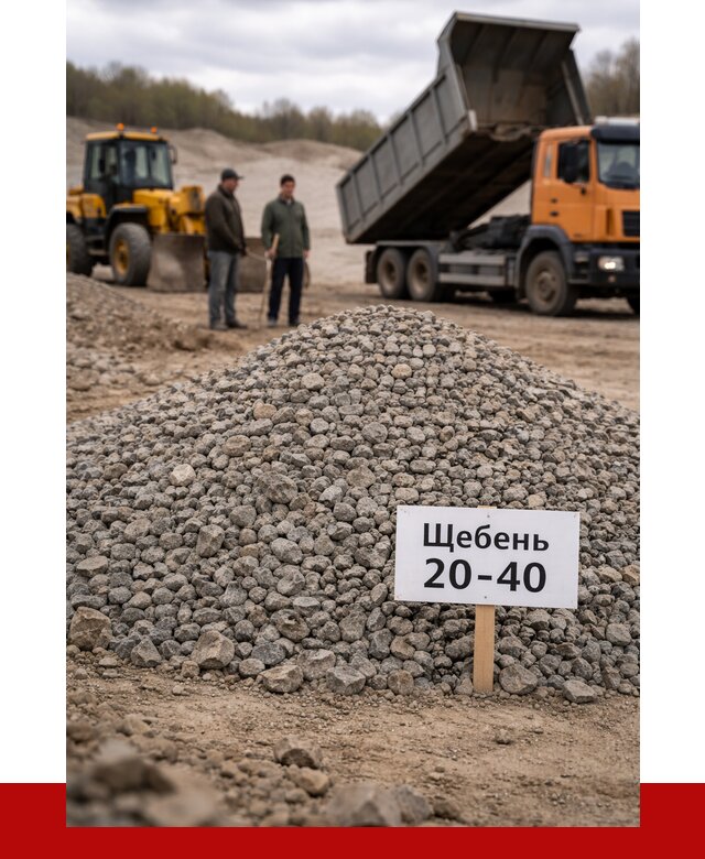 Бетонный щебень фракция 20-40 в Салехарде от 2622 р. | ПРОНЕРУДСлх