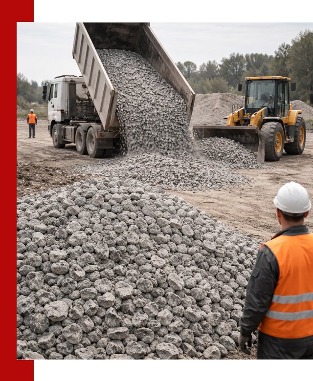 Доставка бетонного щебня фракции 20-40 в Салехарде