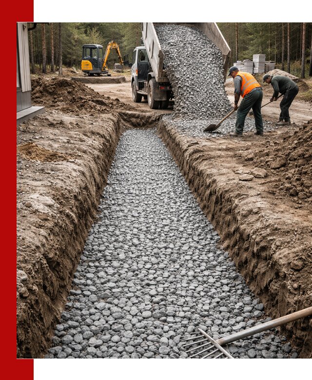 Щебень для дренажа с доставкой в Салехарде высокого качества