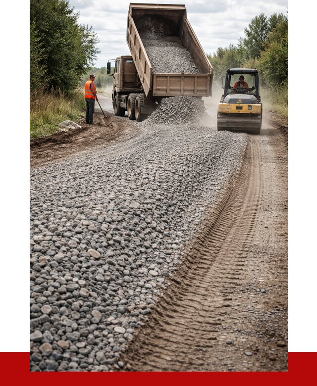 Щебень для отсыпки дороги в Салехарде от 2890 р. ПРОНЕРУДСлх