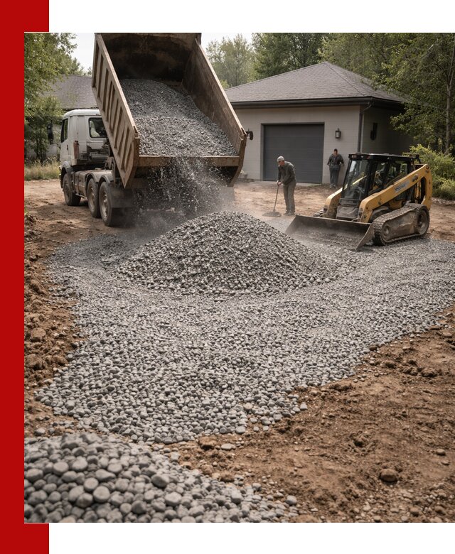 Щебень для парковки в Салехарде: доставка и укладка качественного материала