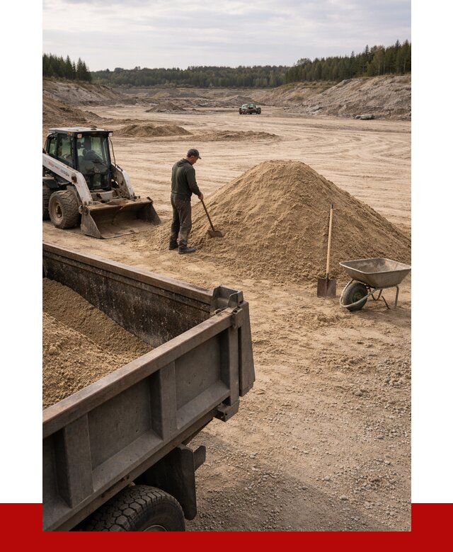 Карьерный песок среднезернистый в Салехарде, от 2355 р. ПРОНЕРУДСлх