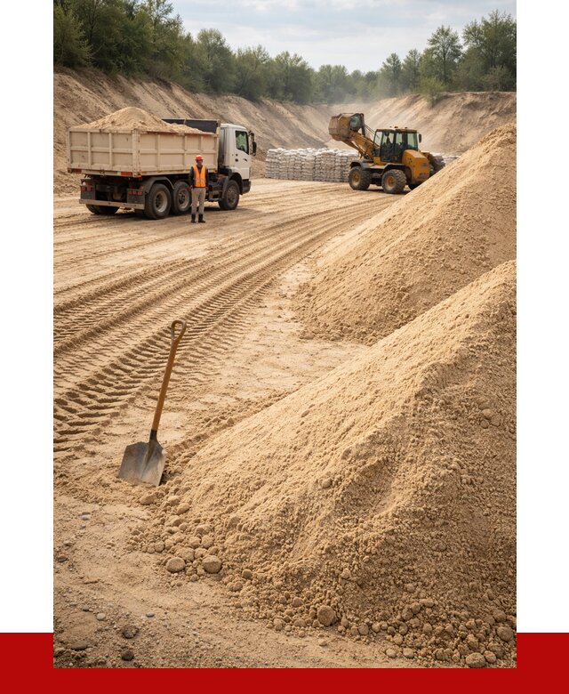 Карьерный песок мелкозернистый в Салехарде от 9634 р. | ПРОНЕРУДСлх