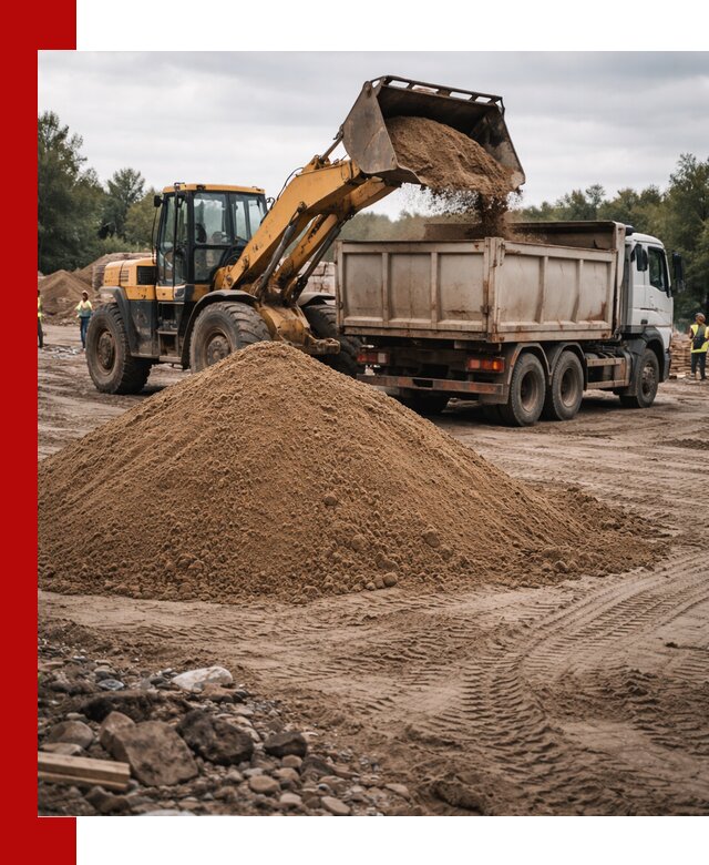 Доставка речного песка навалом в Салехарде быстро и выгодно