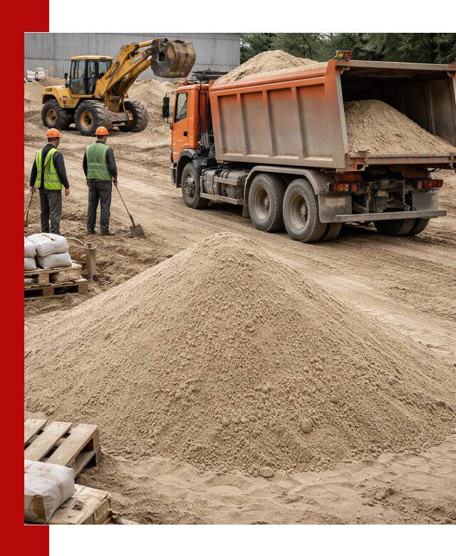 Доставка и продажа мытого речного песка в Салехарде