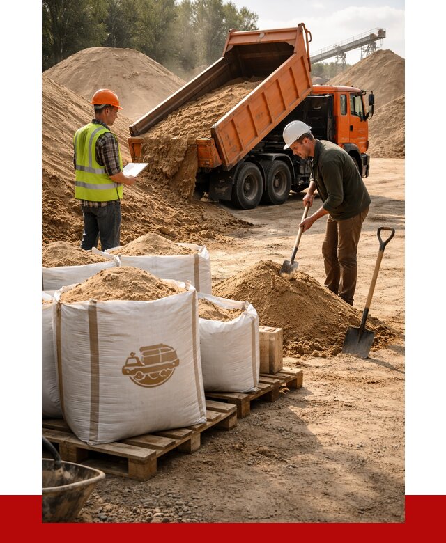 Строительный песок в Салехарде от 2355 р. с доставкой, ПРОНЕРУДСлх