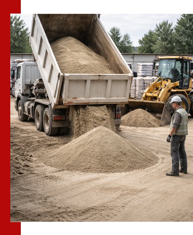 Поставка и доставка песка для бетона в Салехарде
