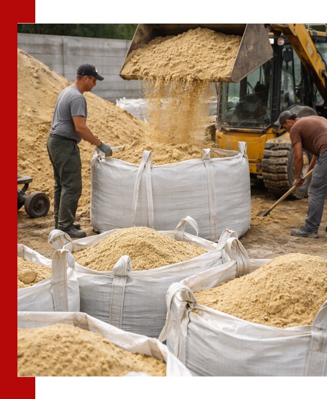 Поставка качественного песка для кладки в Салехарде