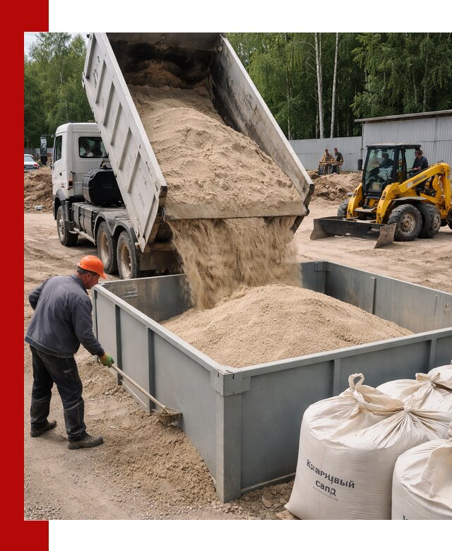 Кварцевый песок для фильтра в Салехарде — доставка и качество