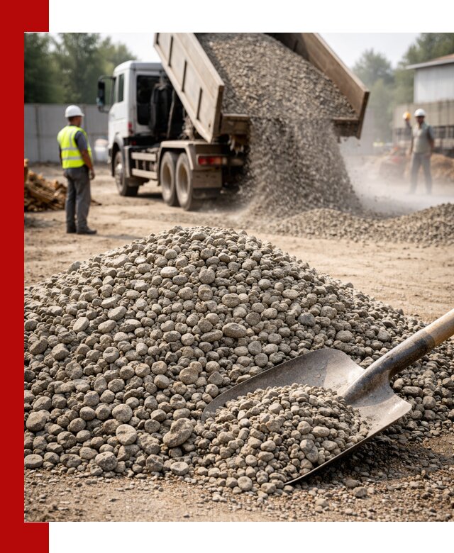 Доставка гравия фракции 20-40 в Салехарде с самосвалами