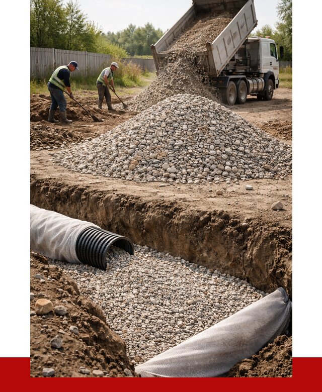 Гравий для дренажа в Салехарде от 2355 р., доставка ПРОНЕРУДСлх