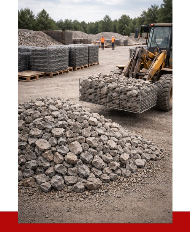 Камень для габионов фракция 70-150 в Салехарде от 4496 р. | ПРОНЕРУДСлх