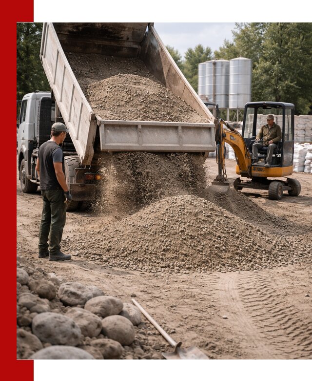 Доставка ПГС С3 в Салехарде самосвалами и миксерами