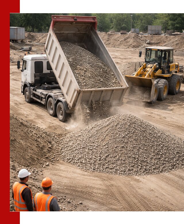 Щебень с песком (ЩГПС С2) с доставкой в Салехарде