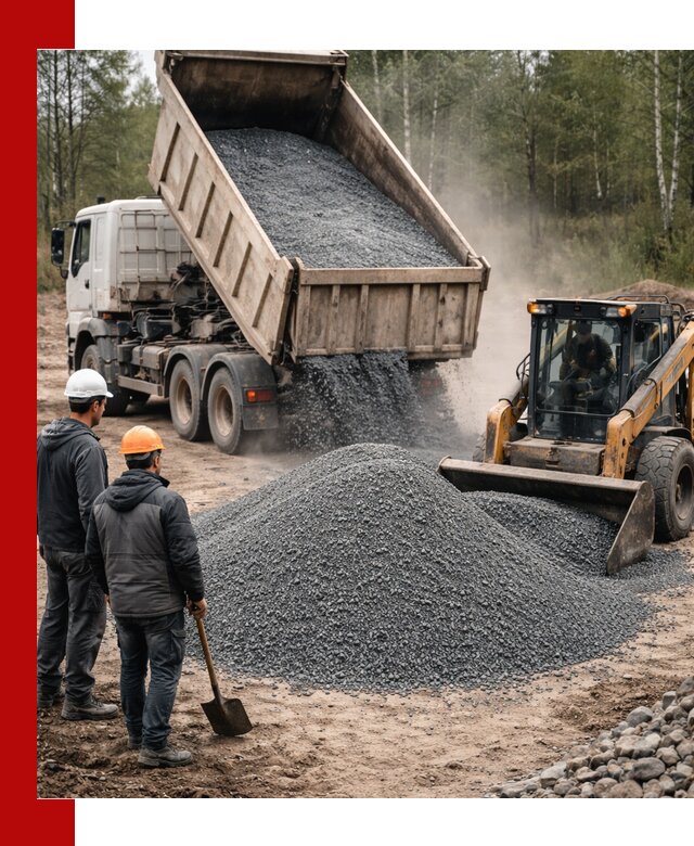 Гранитный отсев 0-5 с доставкой и разгрузкой в Салехарде