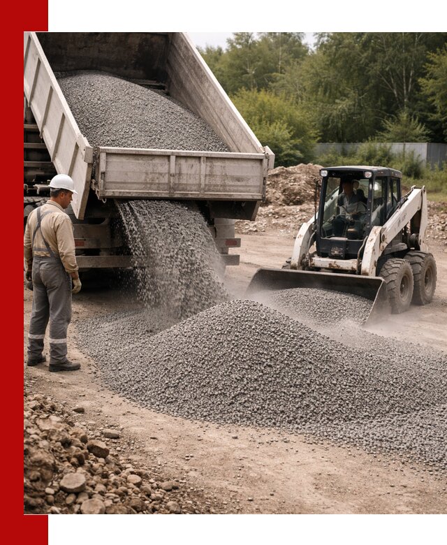 Доставка гравийного отсева 0-5 в Салехарде оптом и в розницу
