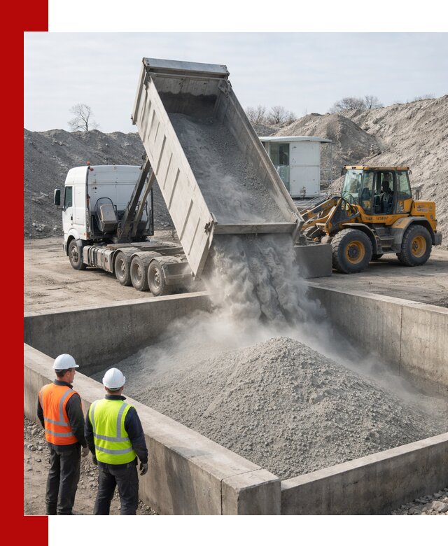 Доставка цемента навалом в Салехарде крупными партиями