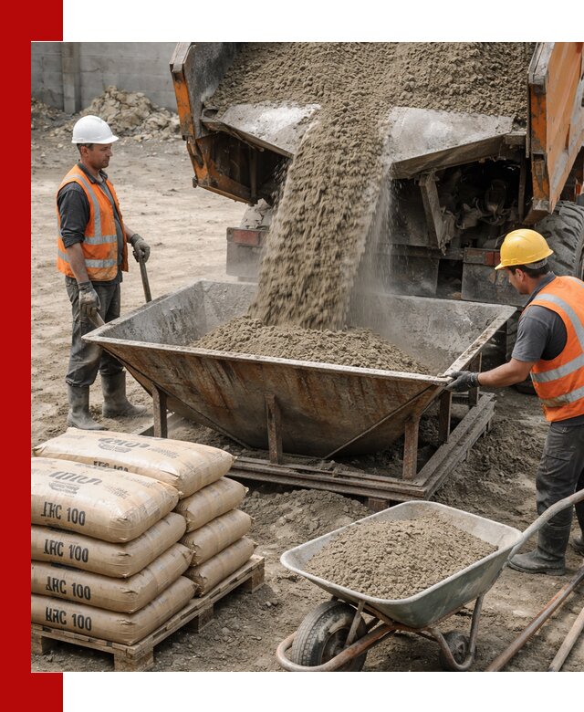 Доставка цементно-песчаной смеси М100 в Салехарде