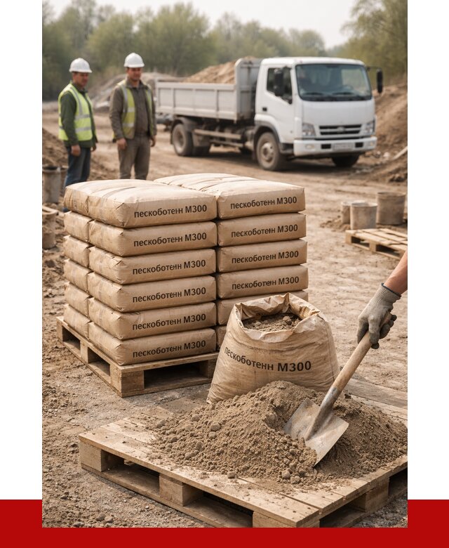 Пескобетон М300 в Салехарде с доставкой от 4977 р. за куб | ПРОНЕРУДСлх