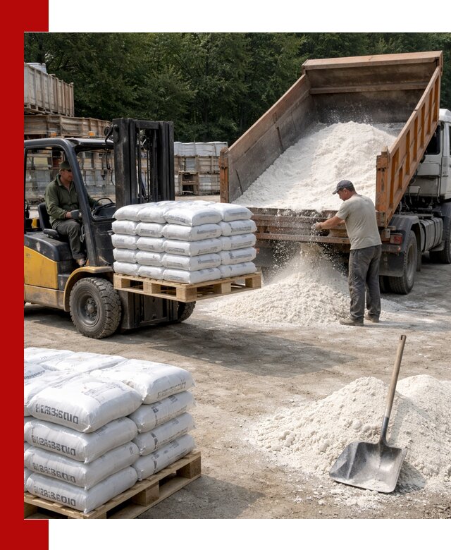 Доставка строительной извести оптом и в розницу в Салехарде