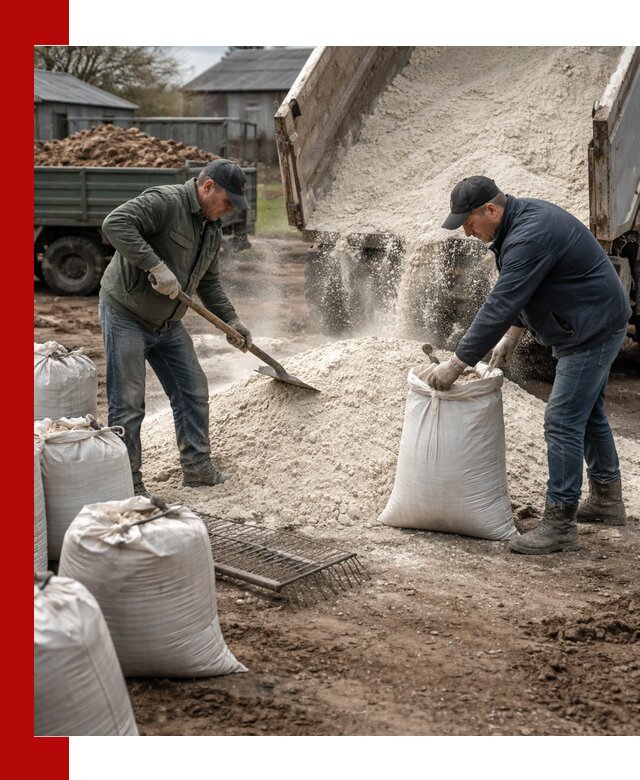 Доставка извести пушонки в Салехарде оптом и мелким оптом