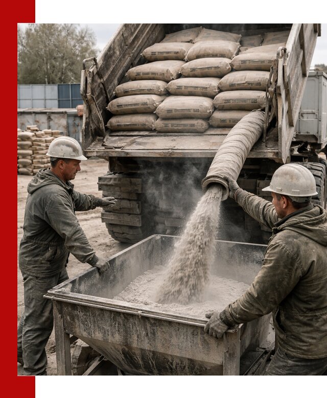 Доставка цемента М400 в Салехарде оптом и в розницу