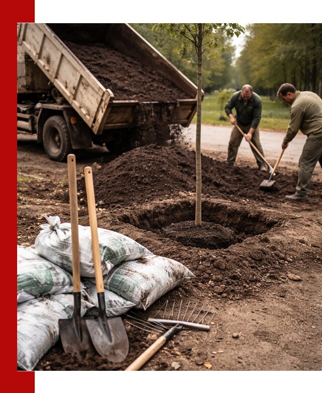 Грунт для посадки деревьев в Салехарде — доставка и подготовка почвы