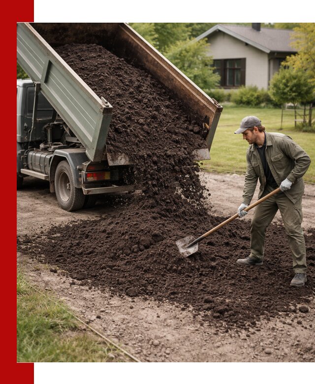 Чернозем для газона с доставкой в Салехарде быстро и качественно