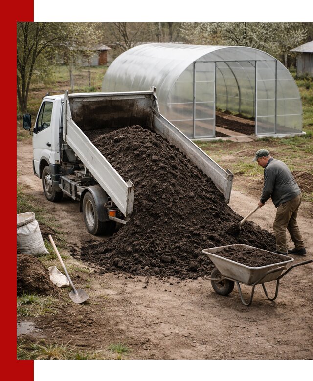 Чернозем для теплицы с доставкой в Салехарде