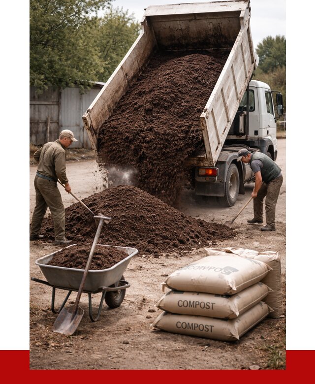 Купить компост в Салехарде от 4496 р. за куб с доставкой | ПРОНЕРУДСлх