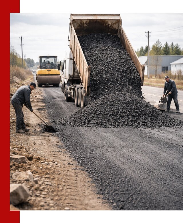 Асфальтовая крошка для дорог в Салехарде — поставка и доставка