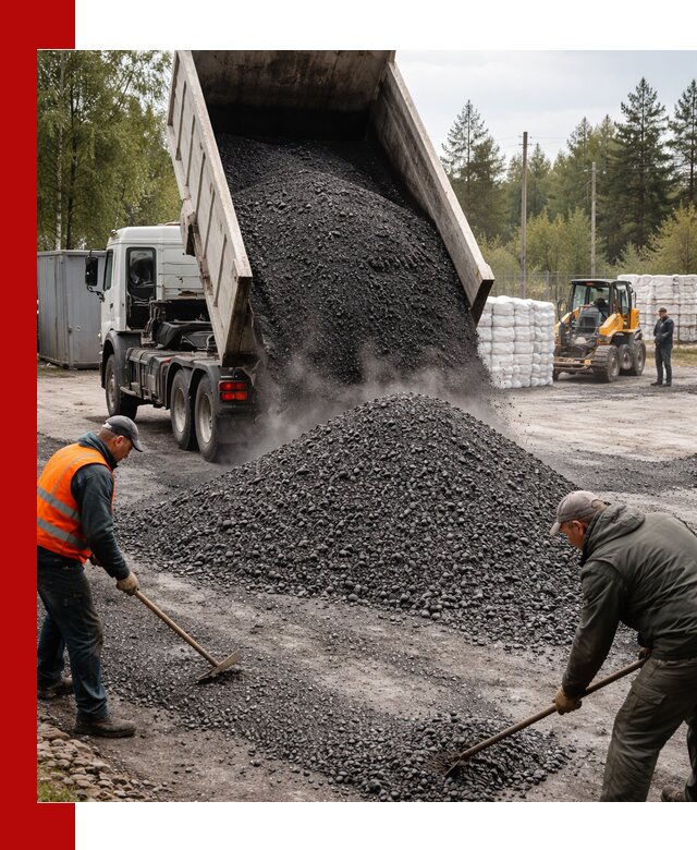 Доставка и продажа асфальтного гранулята в Салехарде