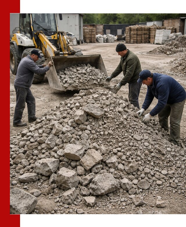 Демонтаж и вывоз бой бетона в Салехарде