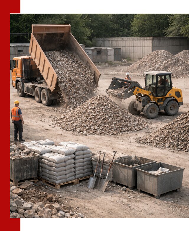 Вторичные материалы для отсыпки в Салехарде — поставка и доставка