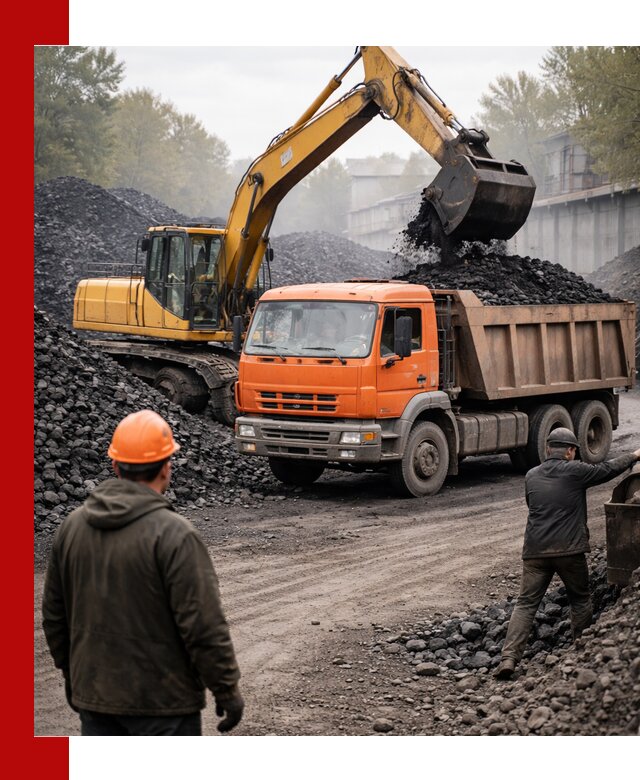 Доставка угля автотранспортом в Салехарде быстро и выгодно