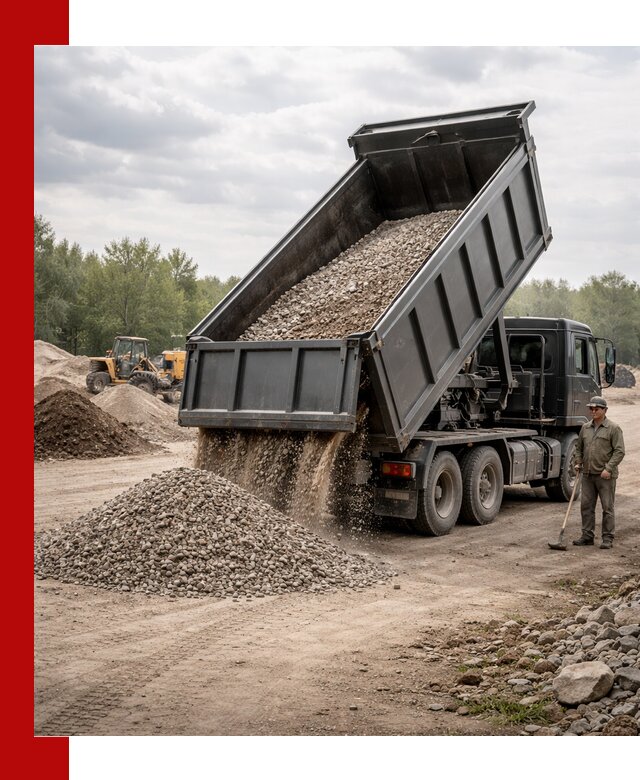 Доставка самосвалом 30 м3 по выгодным ценам в Салехарде